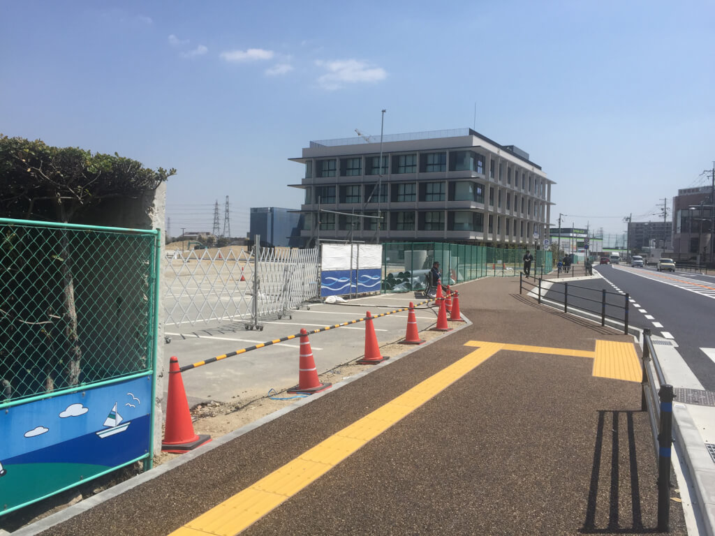 宝塚市役所駐車場への新しい入口