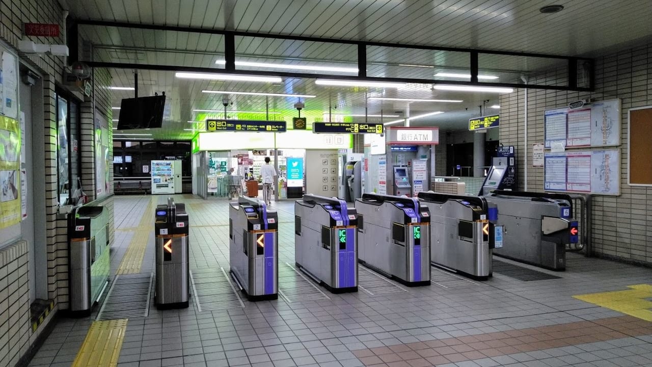阪急逆瀬川駅の改札機が新しくなりました