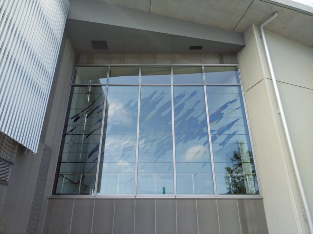 ステンドクラス作品「青藍の流体」