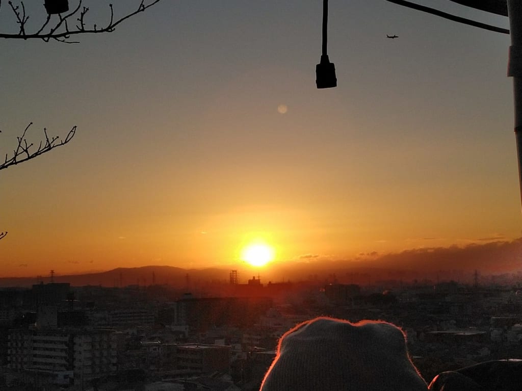 宝塚神社の初日の出