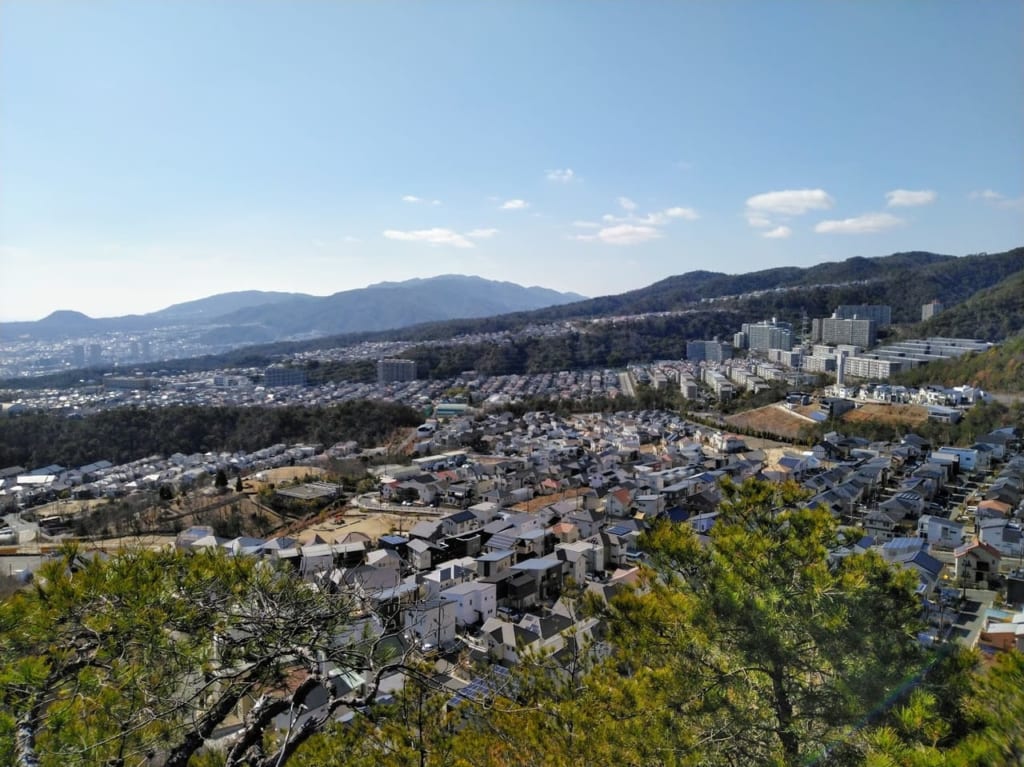 阪神北の風景(山手台の住宅地)