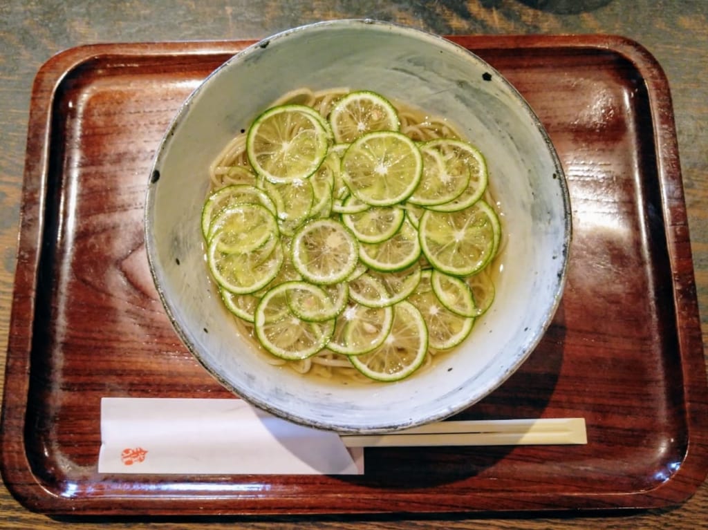 そば処三佳のすだちそば