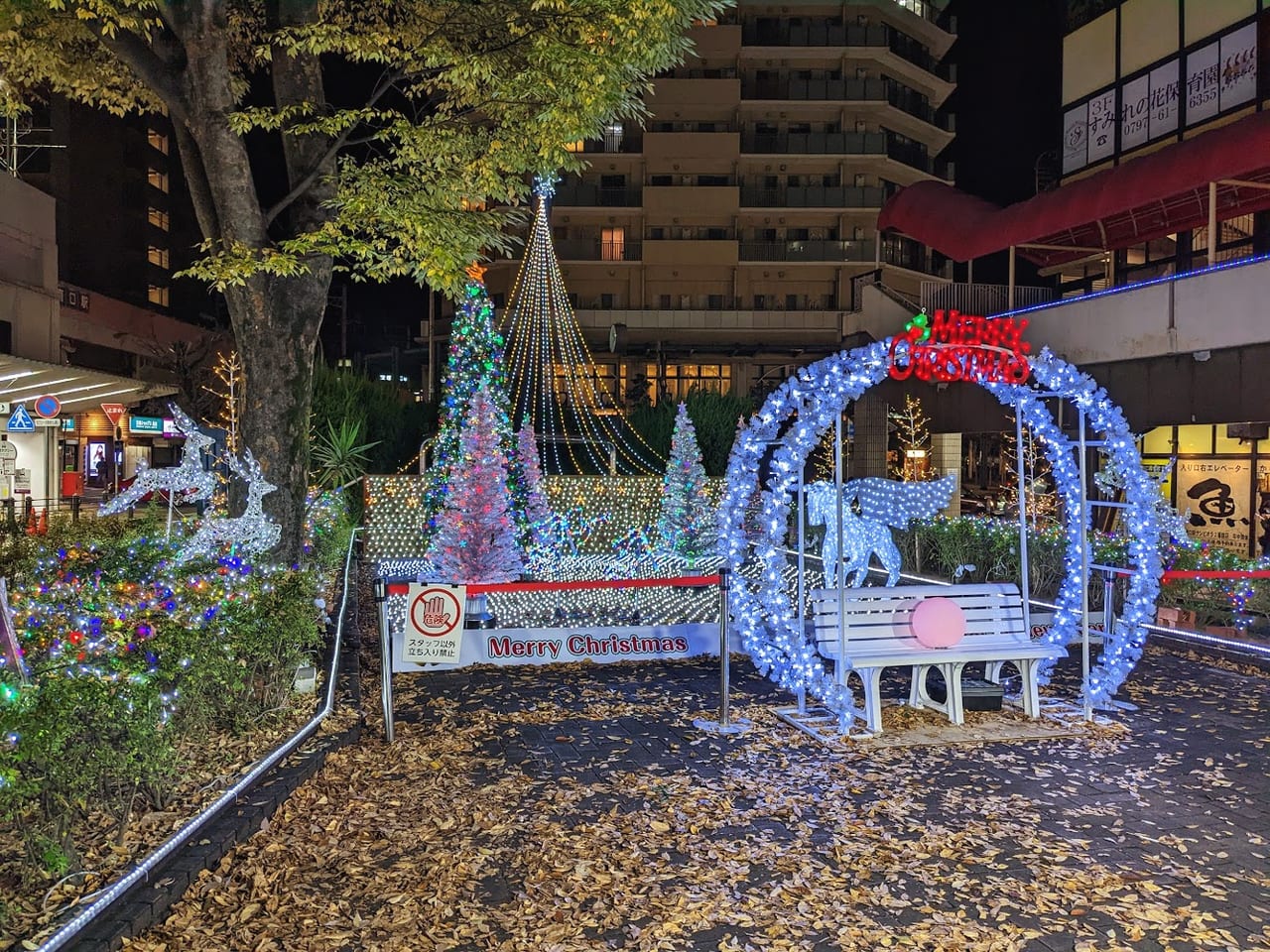 宝塚南口のクリスマスイルミネーション