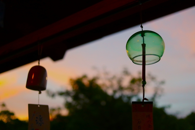 夕方の風鈴