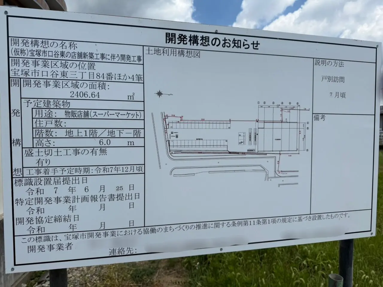 開発構想看板