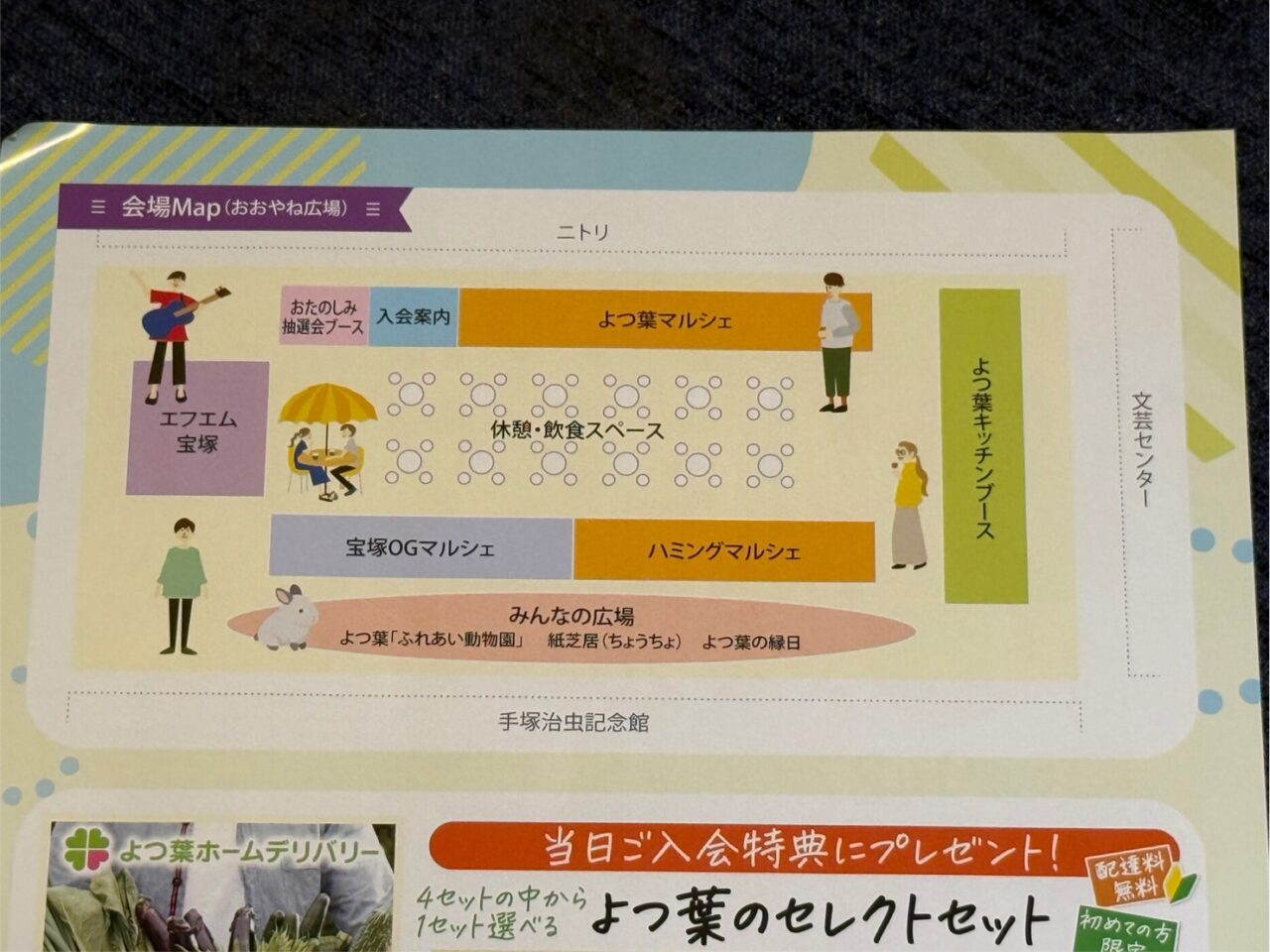 たからづかハミングマルシェ見取り図