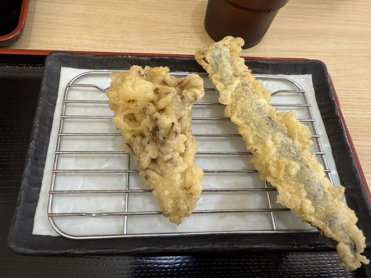 さんままいたけのてんぷら