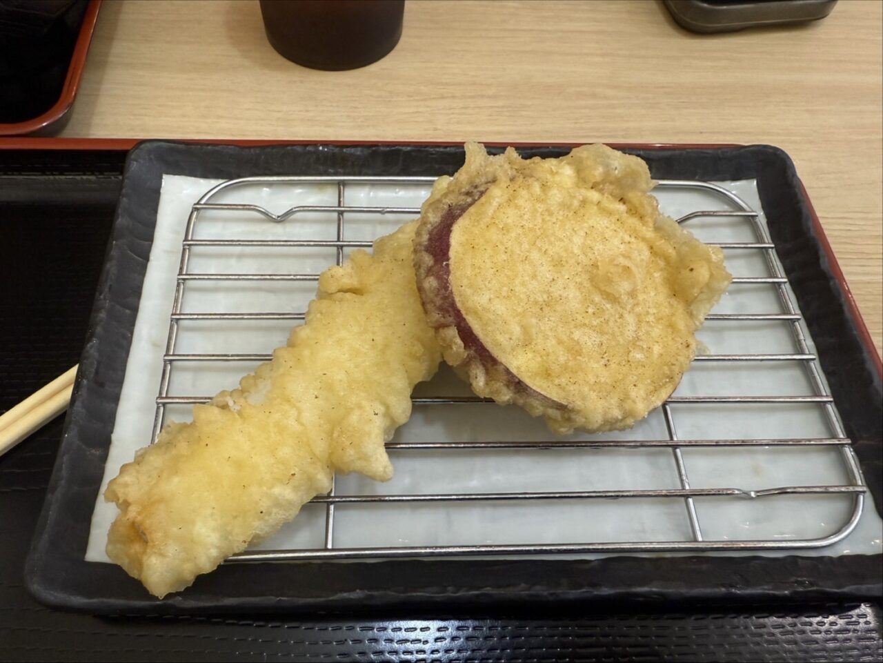 さつまいもと以下の天ぷら